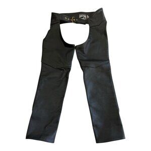 California Creations Street Motorcycle Leather Chap Size Men’s Large Made In USA